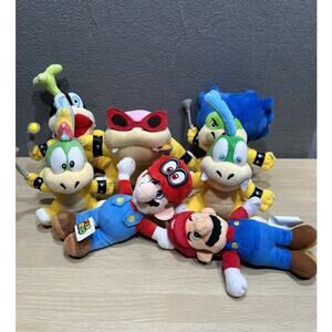 Lot of 7 Koopalings Plush Doll Set SUPER MARIO ALL STAR COLLECTION